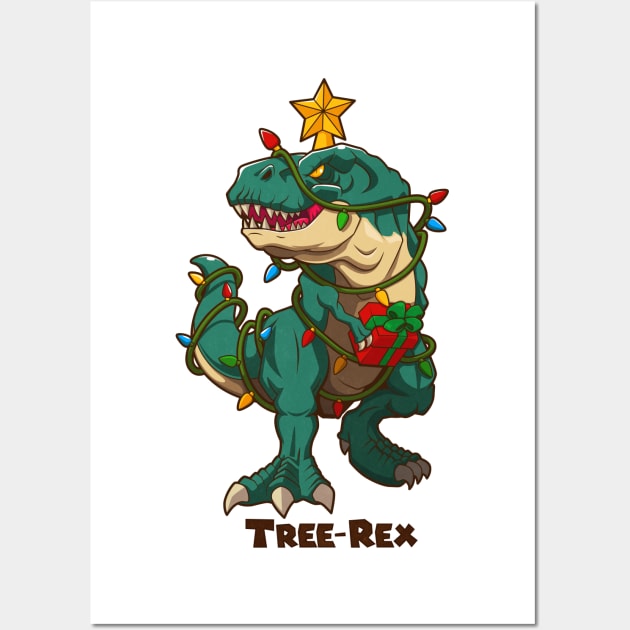 Tree-Rex Wall Art by iconicole